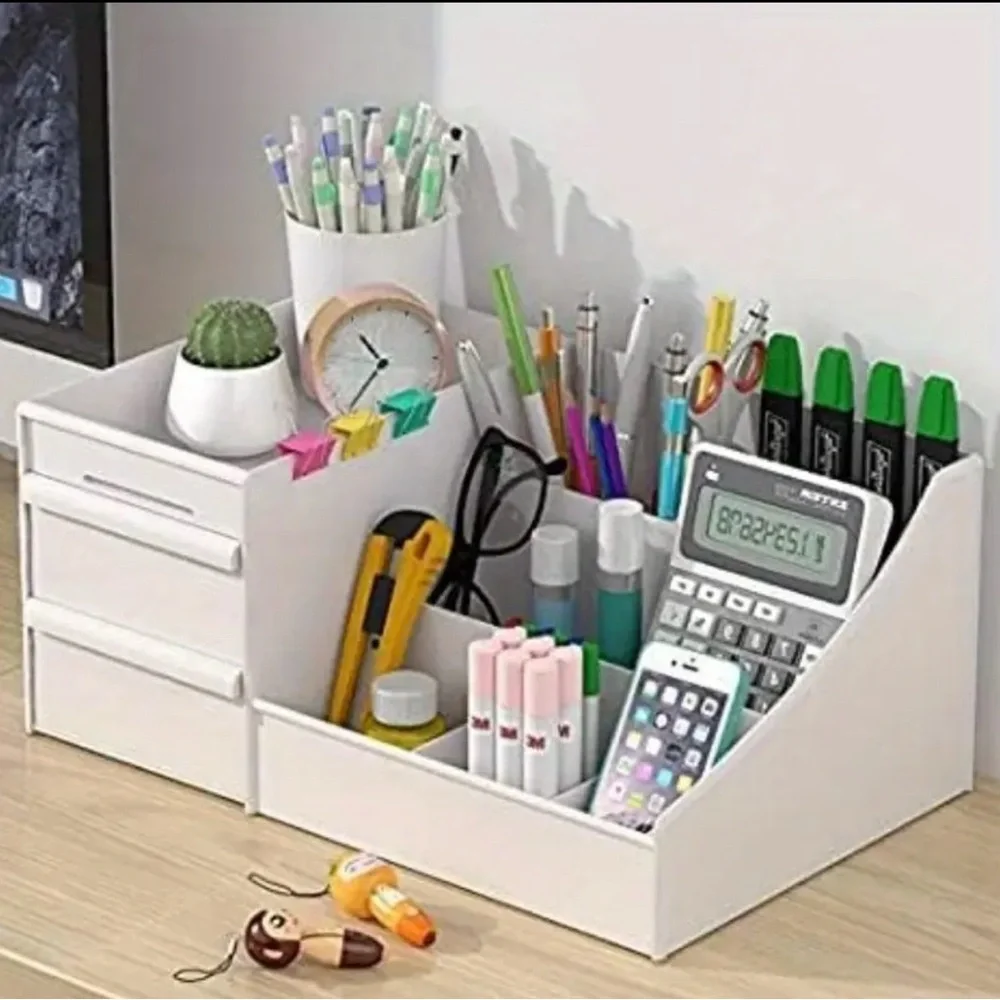 White Cosmetic Organizer